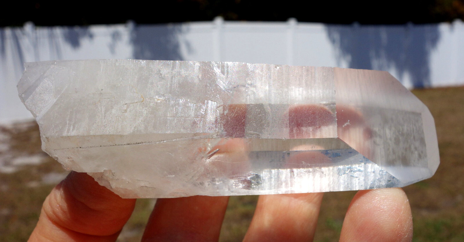 LEMURIAN Quartz Crystal Point Shovel Face Timelink & Indented Keys For Sale LM36