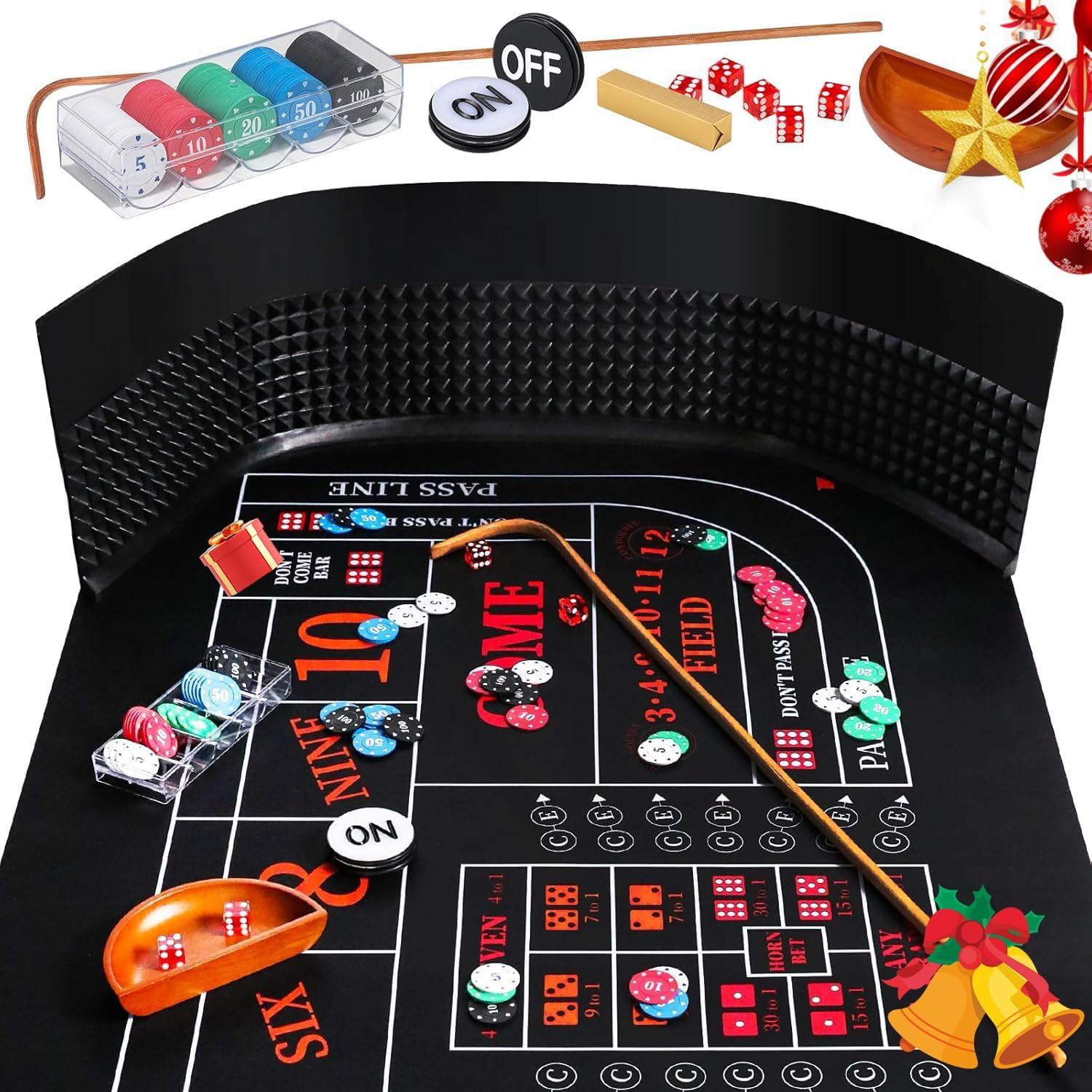 Craps Tabletop Game Set with 35 * 70\
