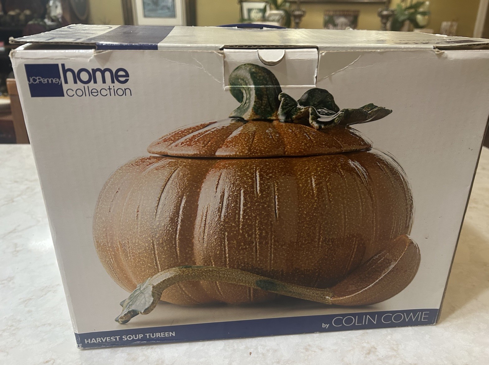 J.C. Penney Home Collection “Pumpkin” Harvest Soup Tureen W/Ladle by COLIN COWIE