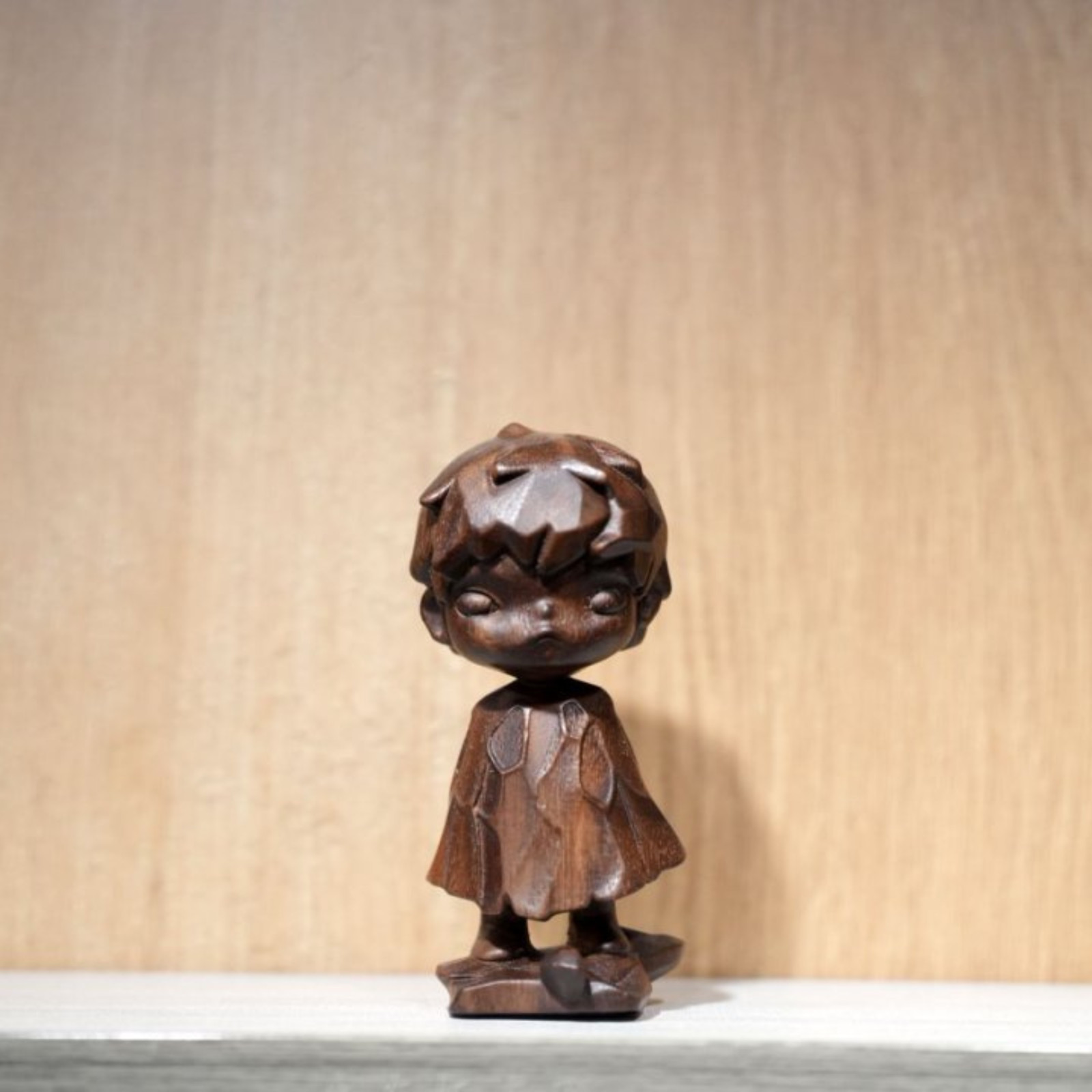Handmade Wooden Hirono Xiaoye Boy For Pop Mart Fan Hirono Keepsake Souvenir