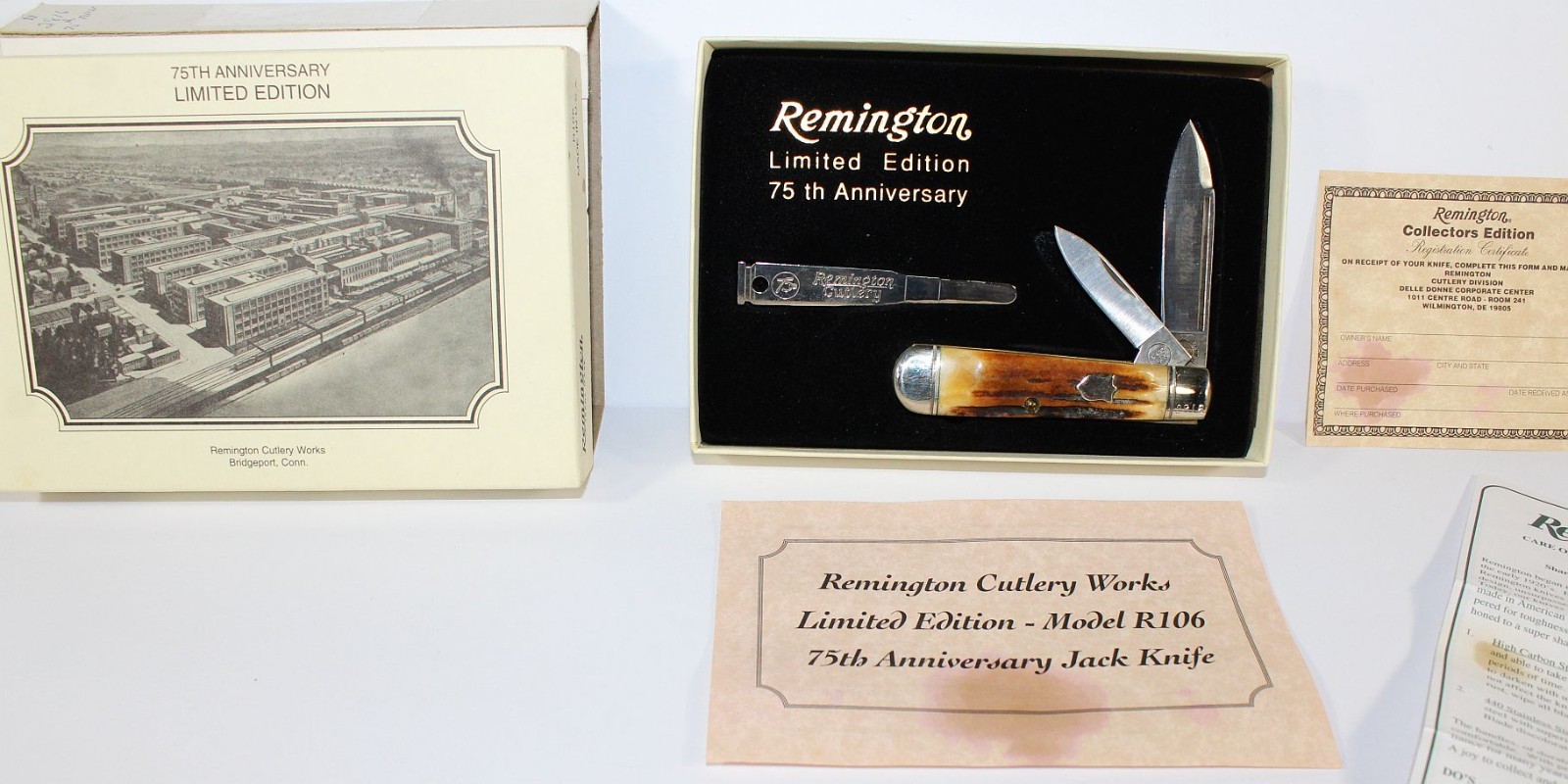 Vintage Remington UMC USA R106 Limited Edition 75th Anniversary Knife #2816