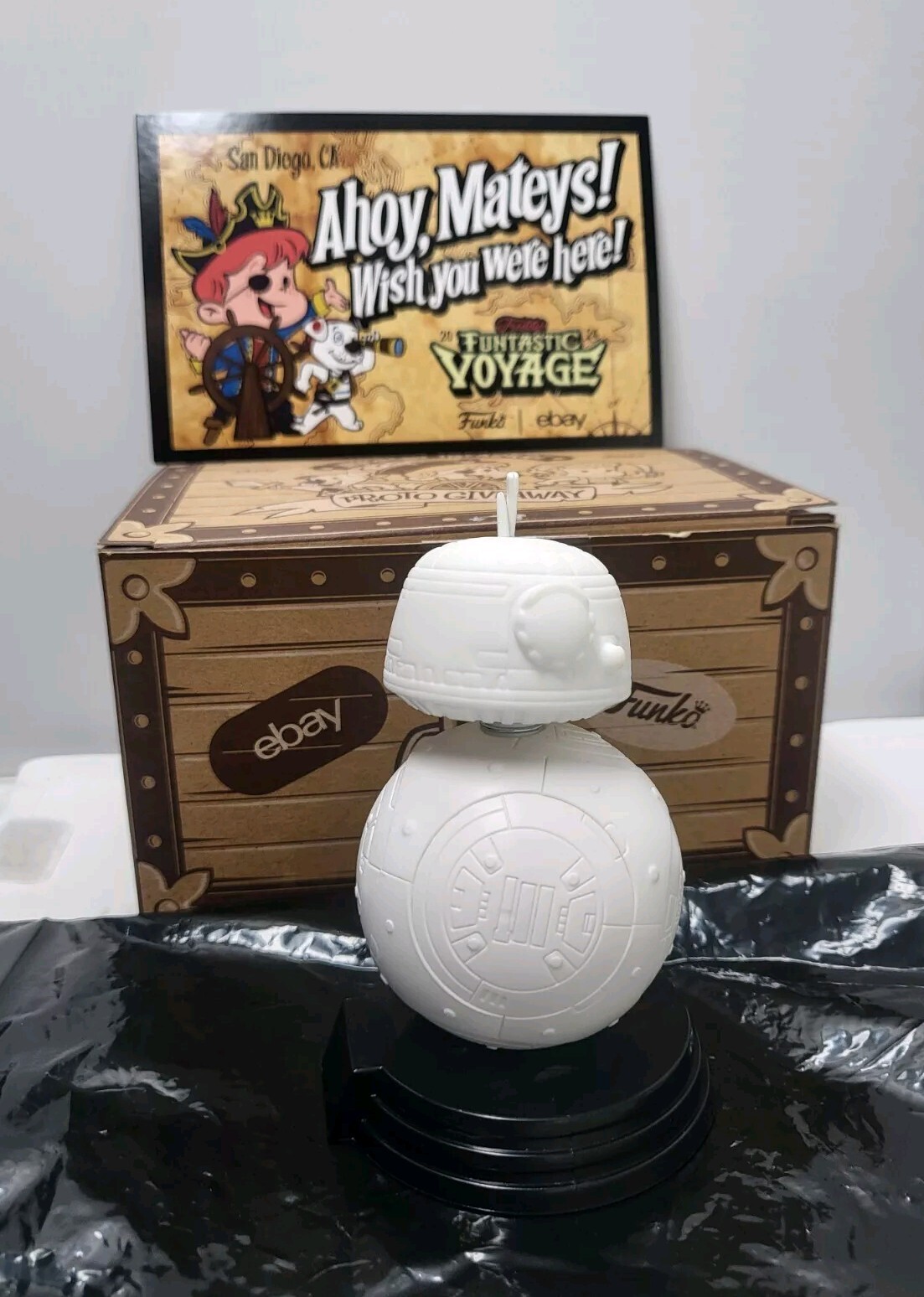 2024 SDCC Funko Fundays Star Wars BB-8 Prototype WHITE PROTO