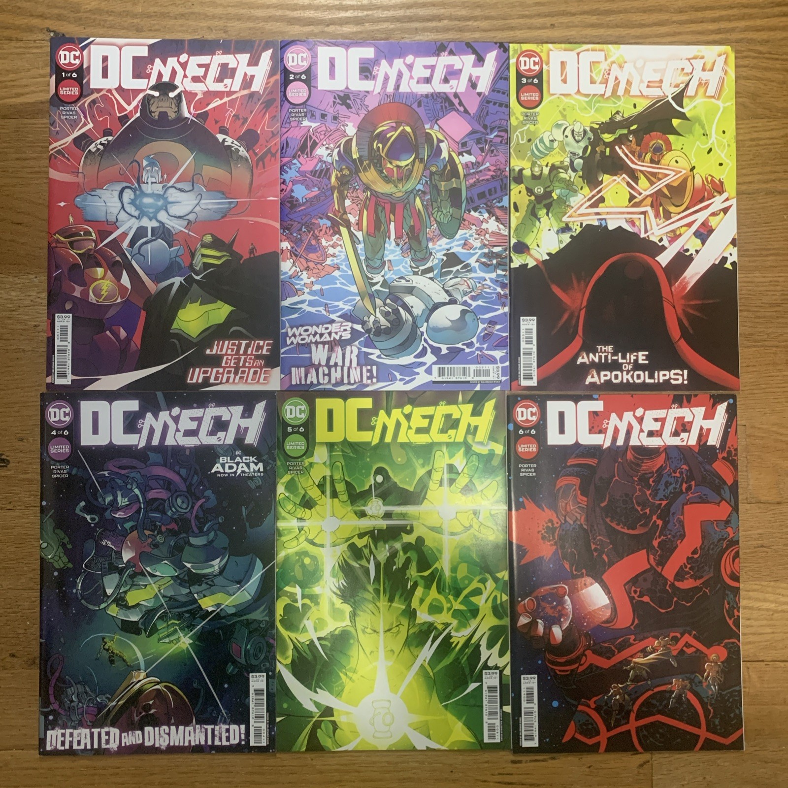 DC Mech (2022) Lot, Issues 1-6, Complete Series Set, All Cover A NM