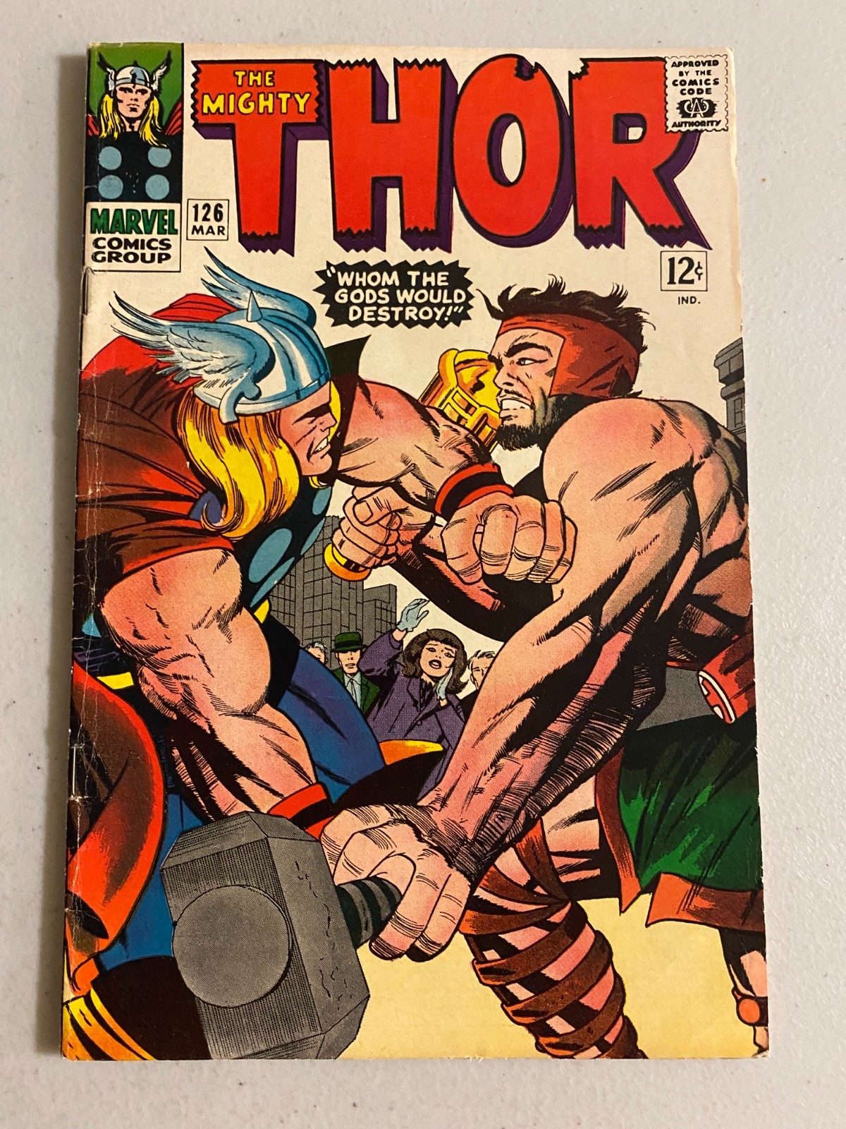 Thor #126 Marvel 1st Series (4.0 VG) see description notes (1966)