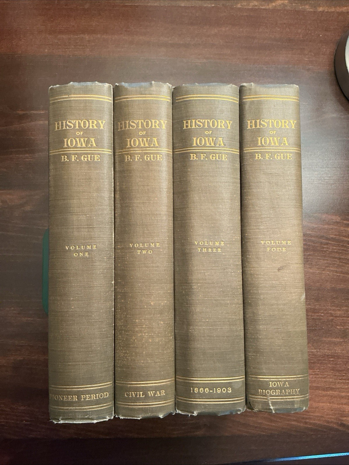 History Of Iowa in Complete First Edition 4 Volume Set (HC 1903)