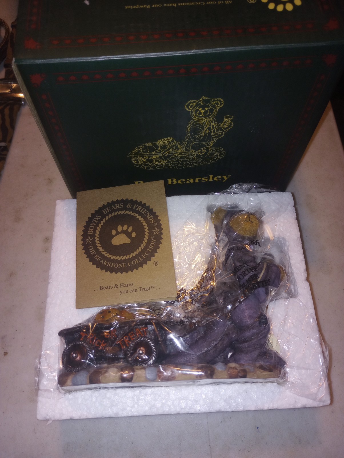 BOYDS Bears Rex Bearsley...Haulin' A Night's Work #228431 New In Box NIB 3E