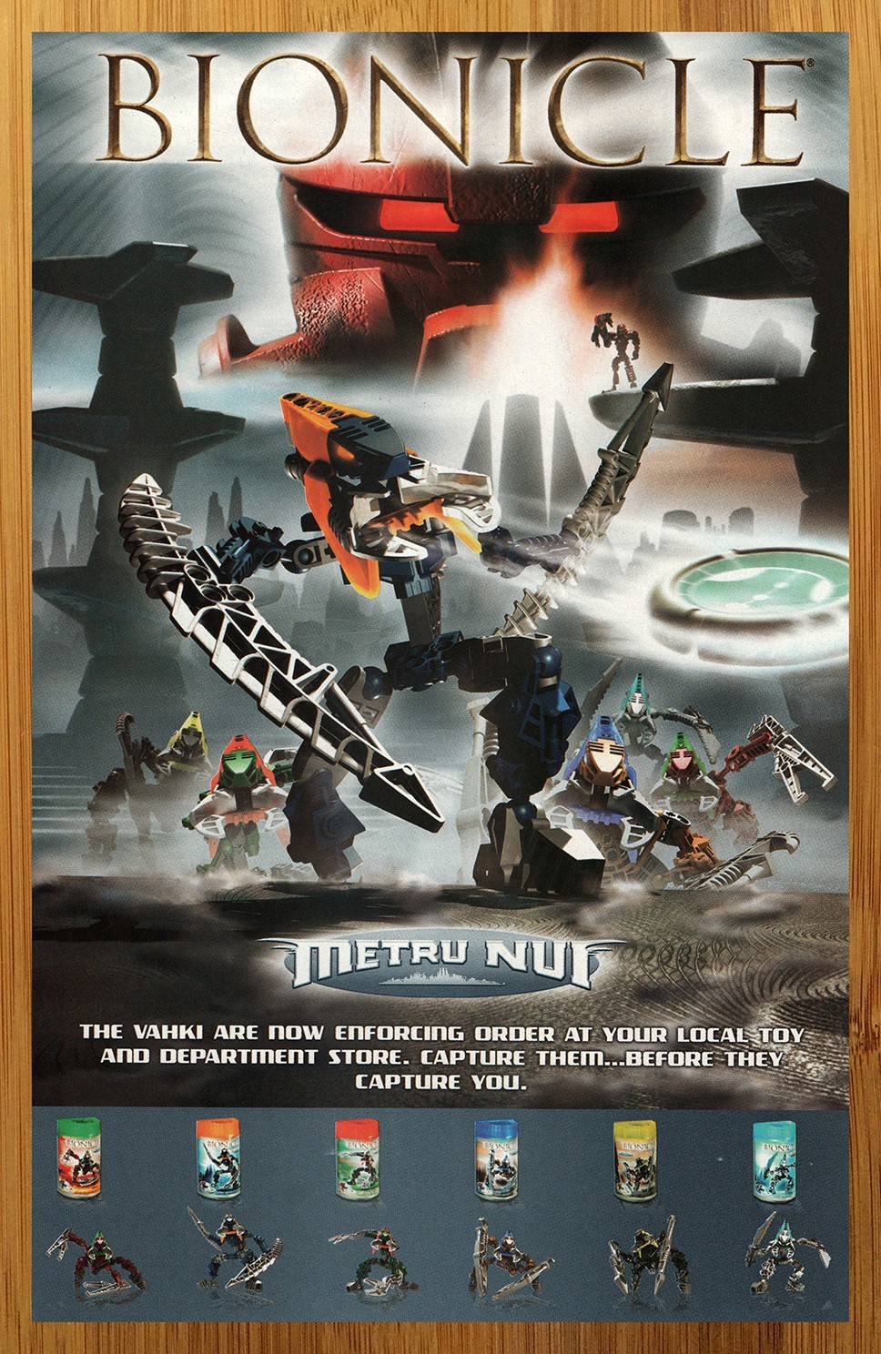 2003 Bionicle Metru Nui Print Ad/Poster Authentic LEGO Toys Figures 00s Kids Art