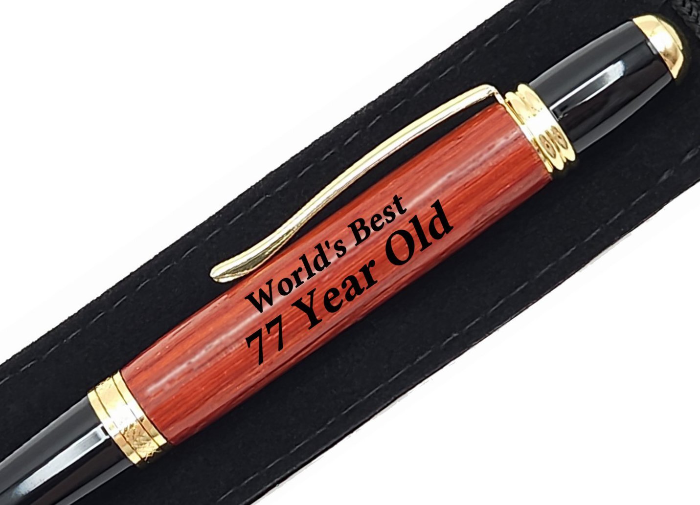 77th Birthday Gift Idea For 77 Year Old Present World's Best Engraved Pen