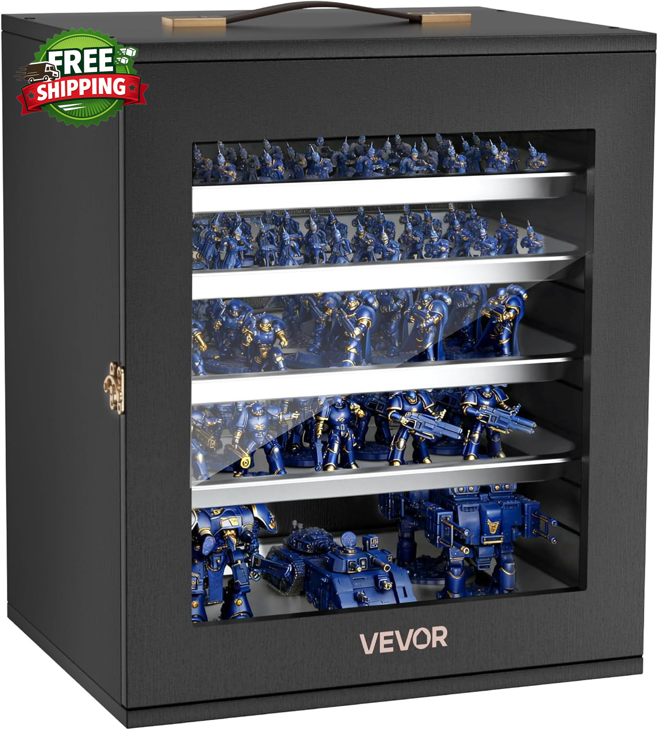 Miniatures Storage Case for Warhammer 40K Fits 2500-3500 Scale Models Wooden