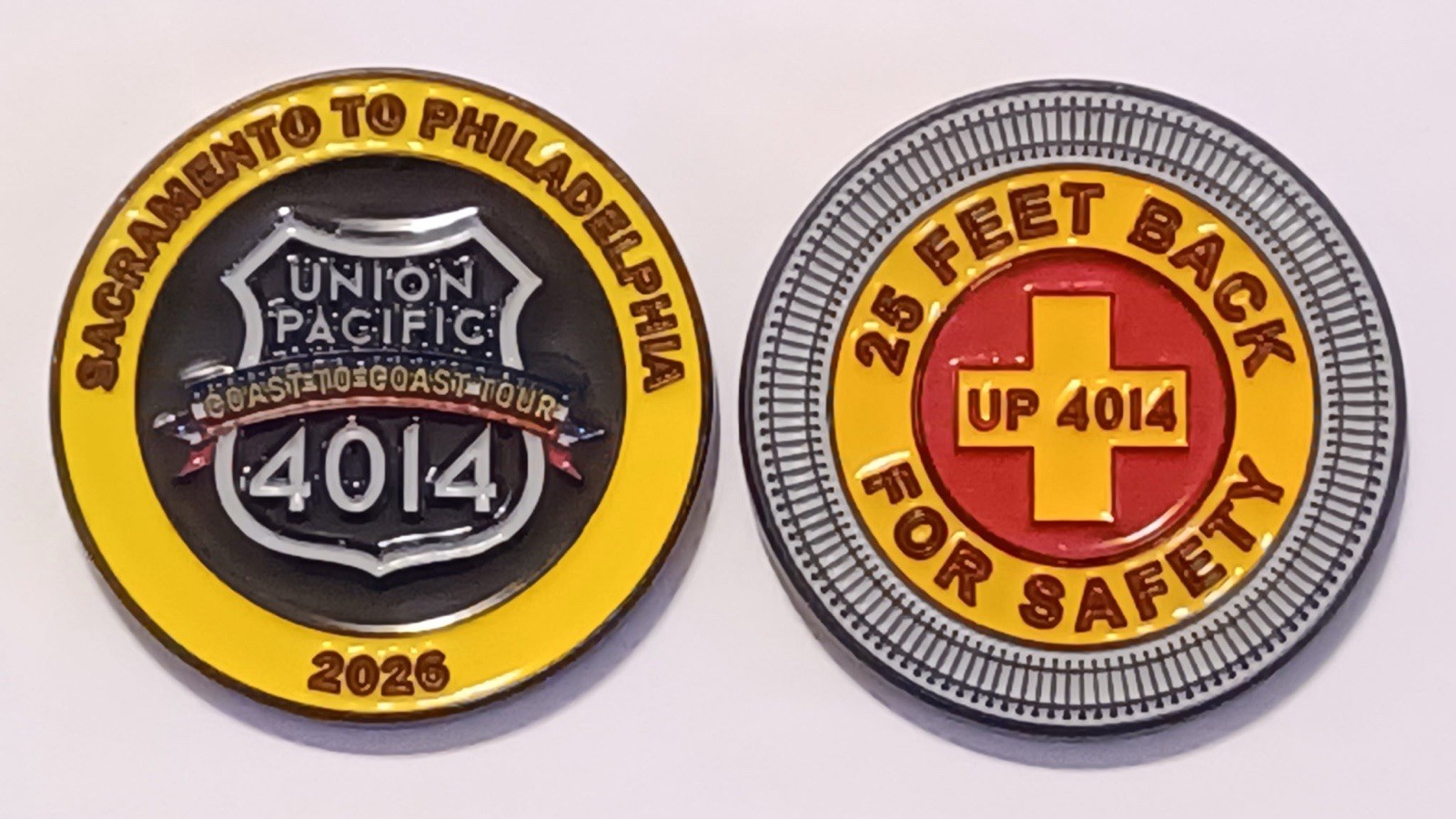 Union Pacific Coast To Coast Tour, UP 4014 “Big Boy”, 1.75” Challenge Coin