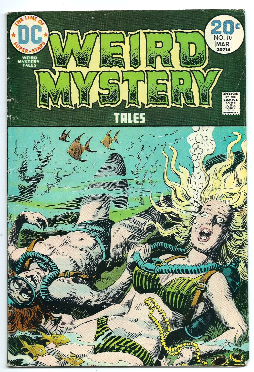 WEIRD MYSTERY TALES #10 -- DC HORROR COMIC -- MARCH 1974