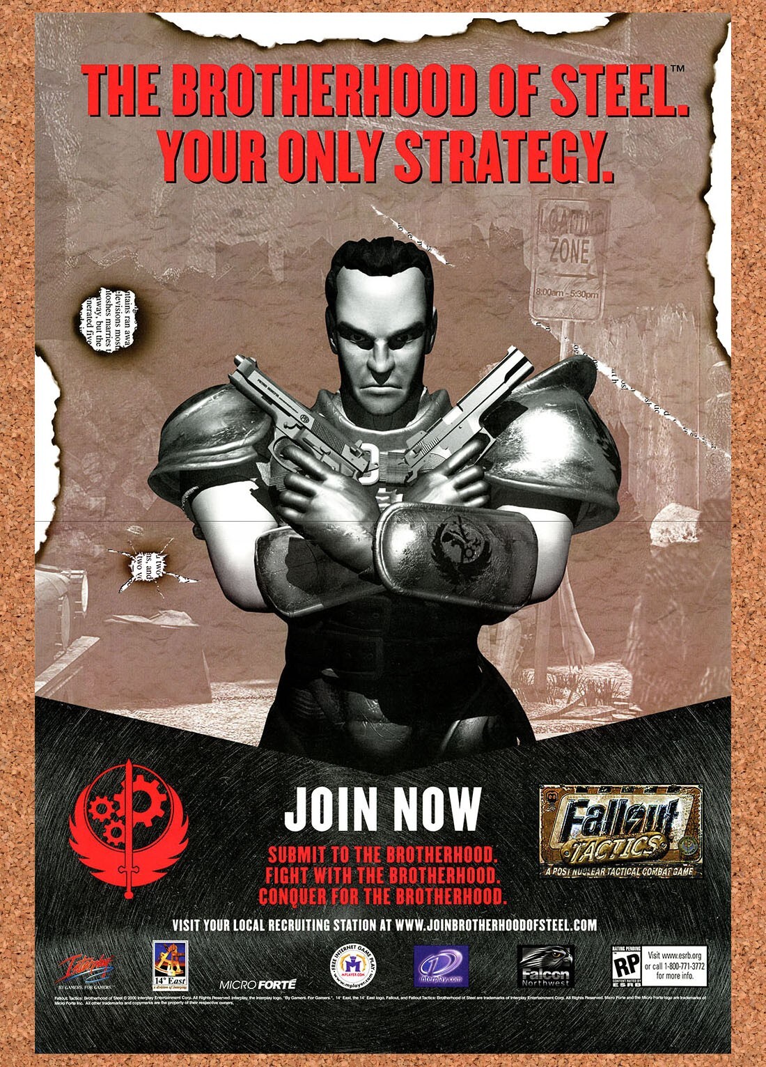 2001 Fallout Tactics PC Original Advertisement / Retro Promo v1