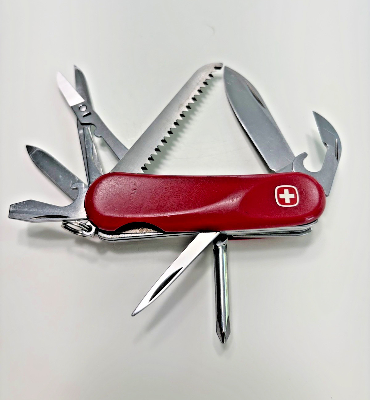 Wenger EVO 18 Swiss Army Knife 85mm 15 Function ~ Mfg. 2007-13 Retired