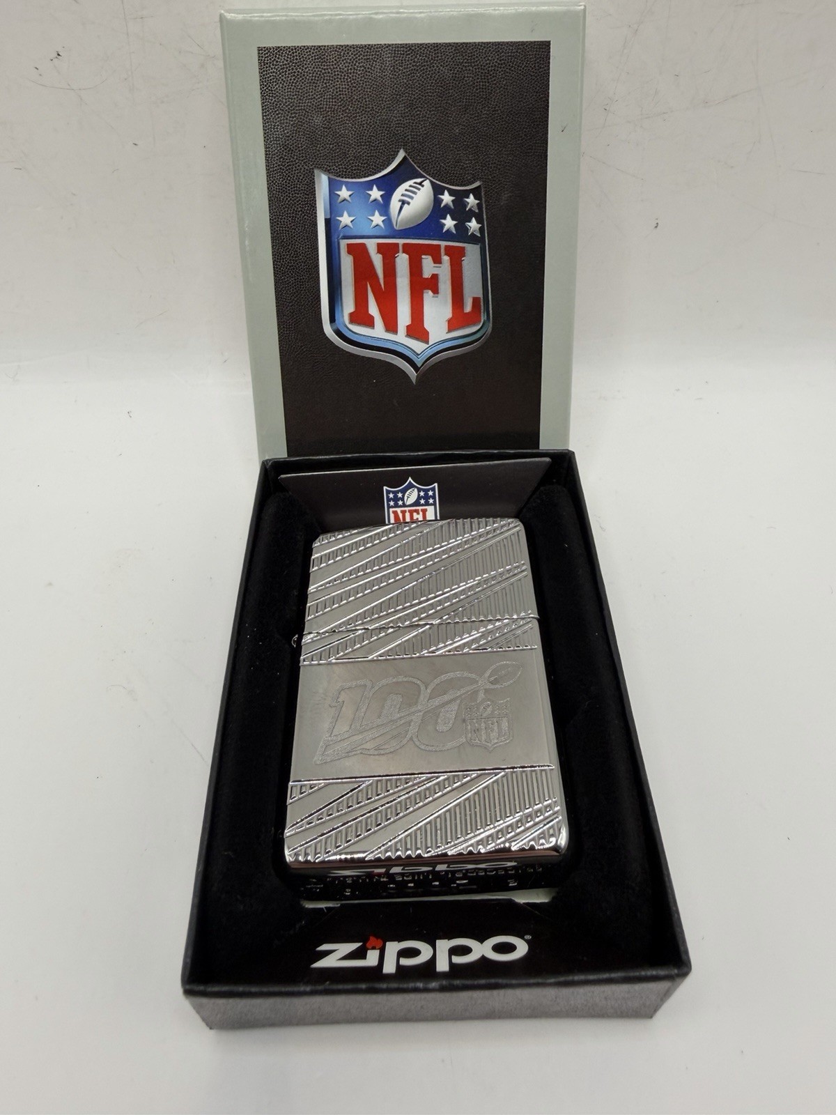 NFL 100th Anniversary Zippo Lighter Brand New Never Used Officially Licensed