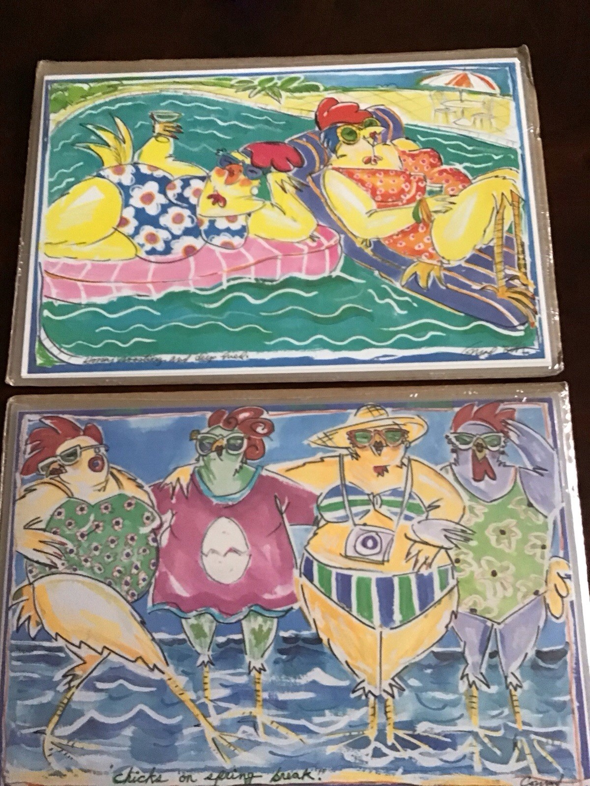 Rare Opportunity To Get These Conrad Bell Collectible Placements- Chickens