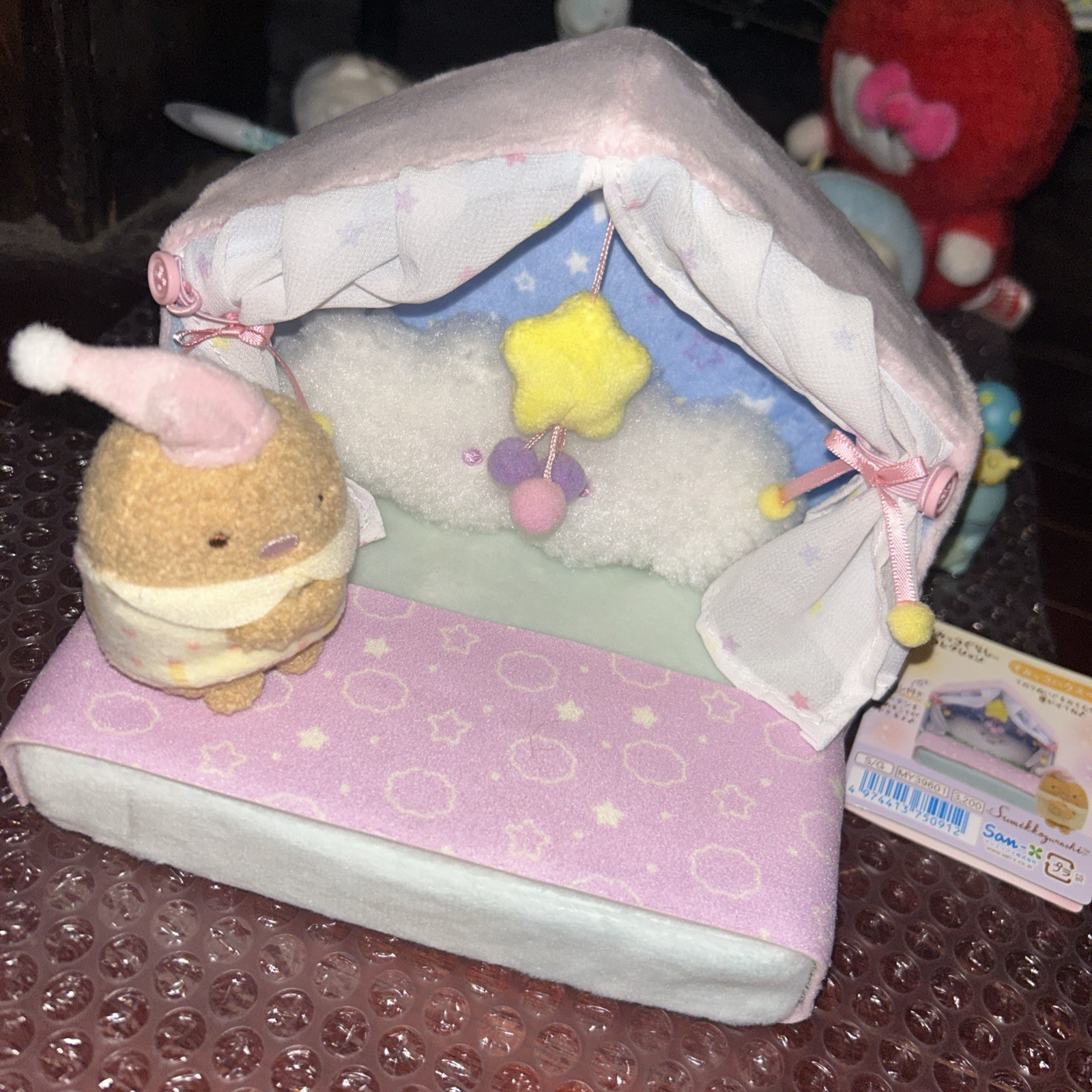 San-X Sumikko Gurashi Sumikko House Bed Tenori Tonkatsu