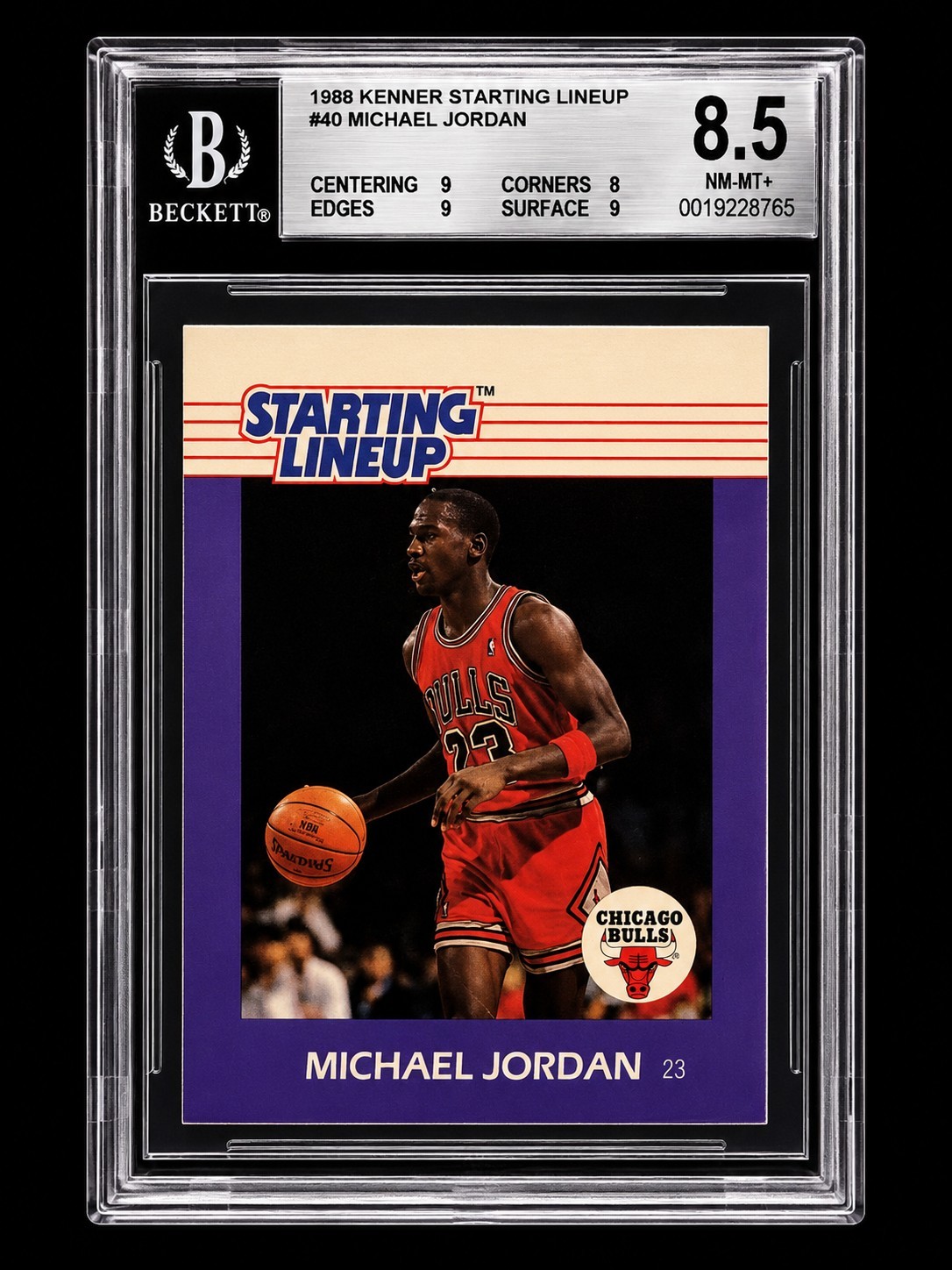 1988 Kenner Starting Lineup Michael Jordan #40 BGS 8.5 NM-MT+ Chicago Bulls