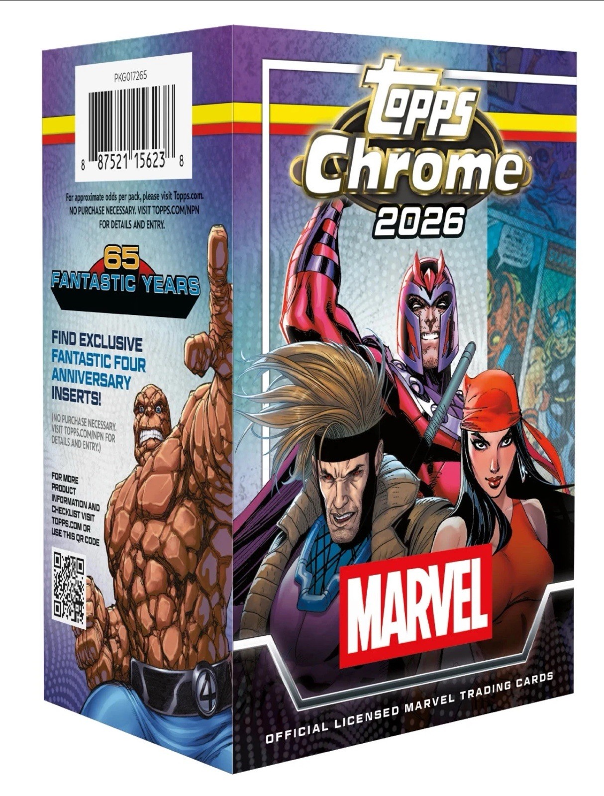 2026 Topps Chrome Marvel Comics Factory Sealed Retail Blaster Box 
