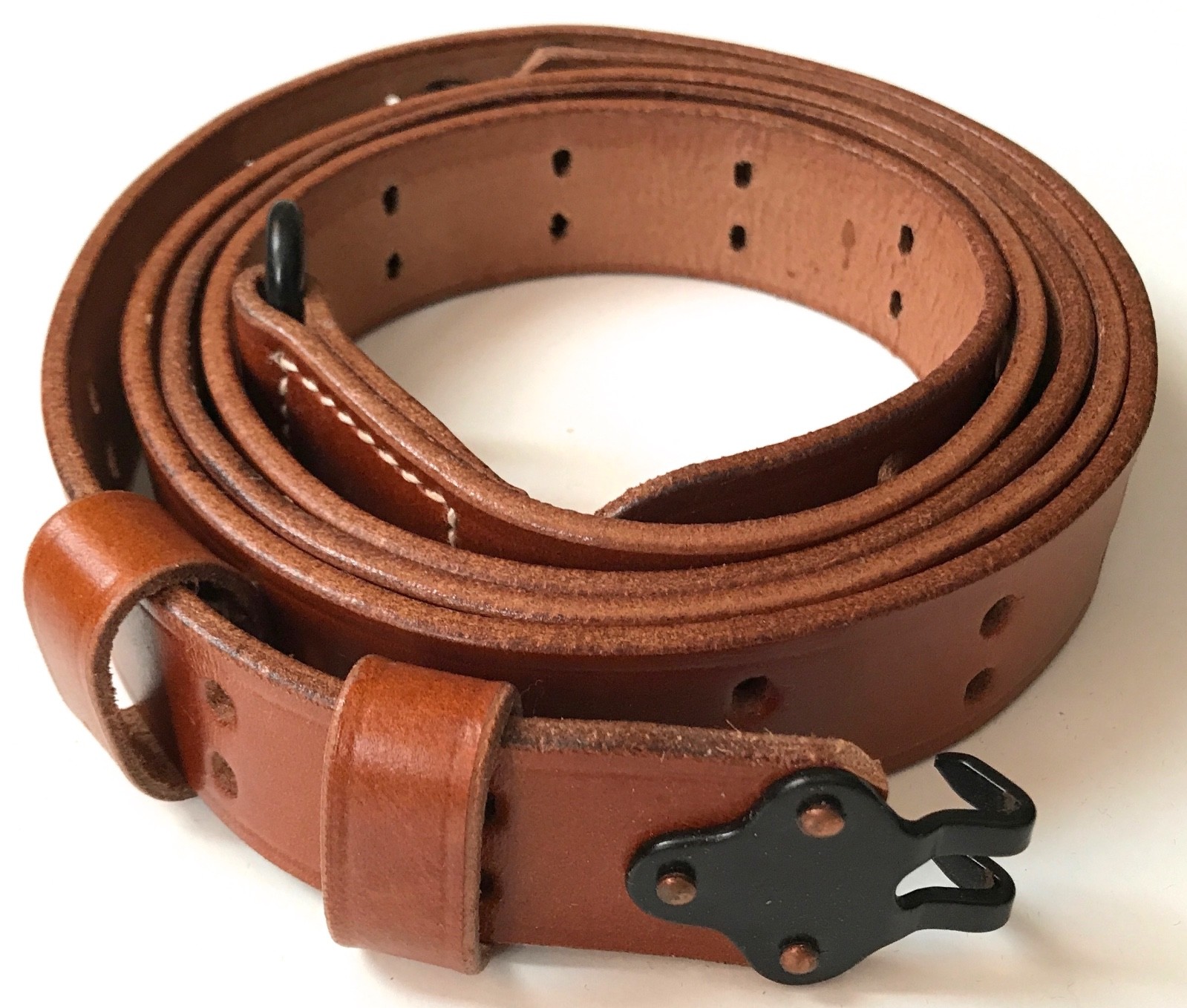 WWII US M1 GARAND RIFLE M1907 LEATHER CARRY SLING