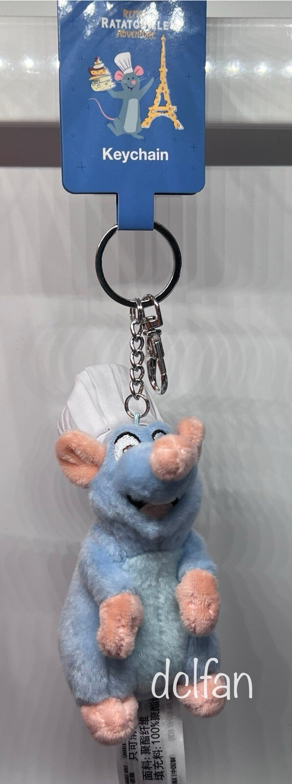 Disney Parks Remy Ratatouille Plush Bag Charm Keychain Epcot France NEW