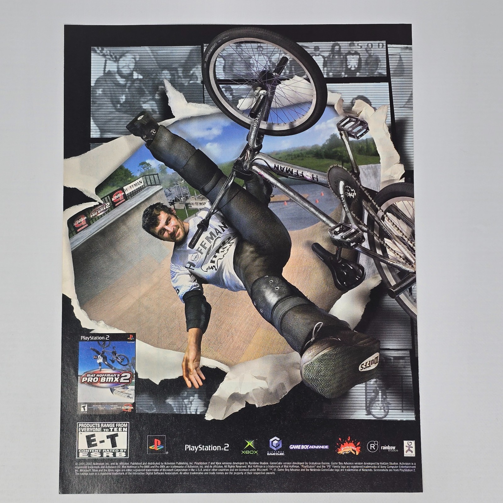 Mat Hoffman's Pro BMX 2 PS2 Xbox GameCube Duffs Print Ad/Poster