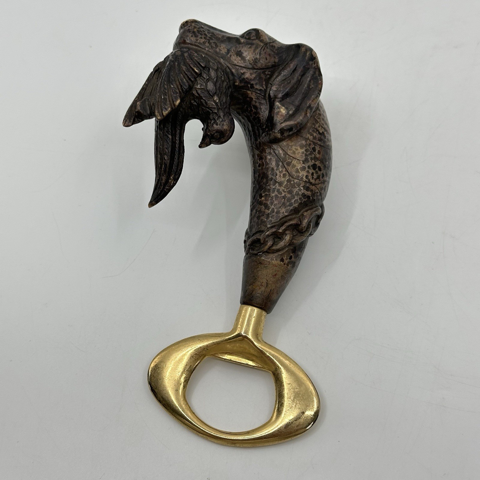 Vintage Comoy's of London Bottle Opener Hunting Dog Retriever Head Made in Italy