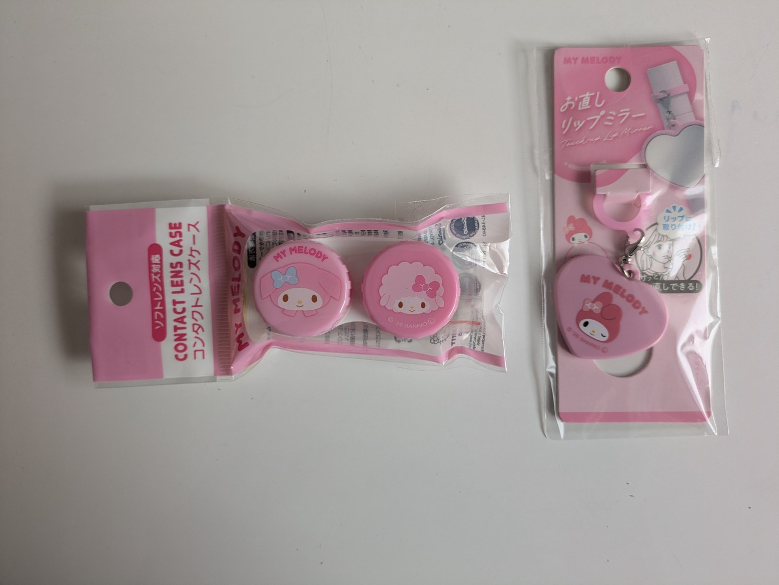Daiso sanrio My Melody Contact Lens Case & Compact mirror Accessory Japan