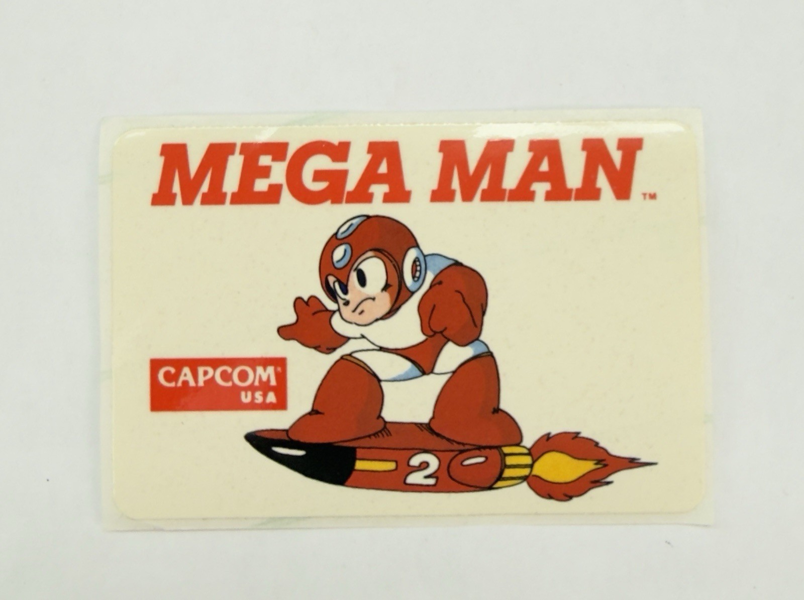 Nintendo NES Mega Man Capcom USA Promo Sticker Megaman
