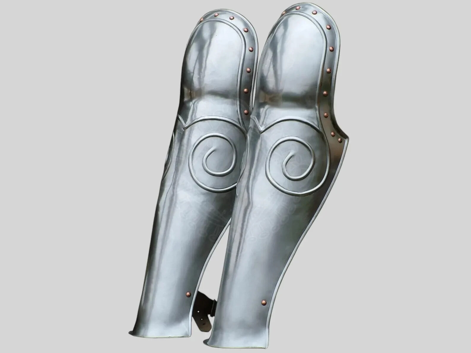 Pair of Gladiator Greaves, Authentic Style Armor for Cosplay, Renaissance Fairs