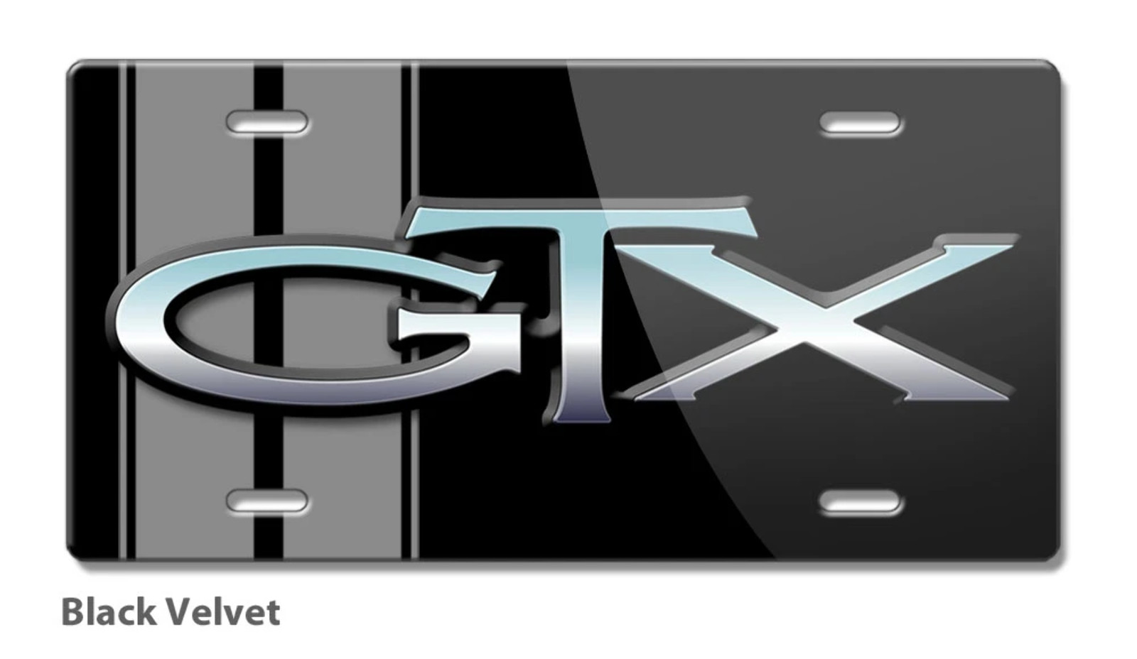 1967 - 1971 Plymouth GTX Emblem Novelty License Plate - 16 colors - Made in USA