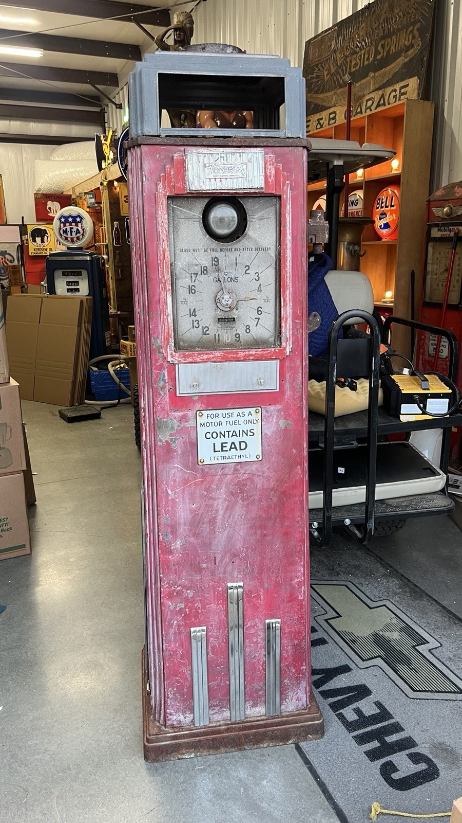 Tokheim 36b Gas Pump Clock Face Gas Pump