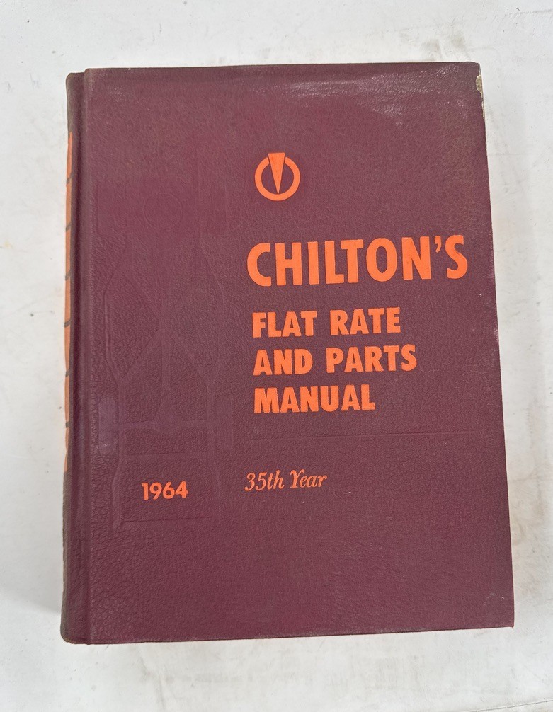 1964 Chiltons Flat Rate and Parts Manual Service Guide Book Hardcover 35th Year