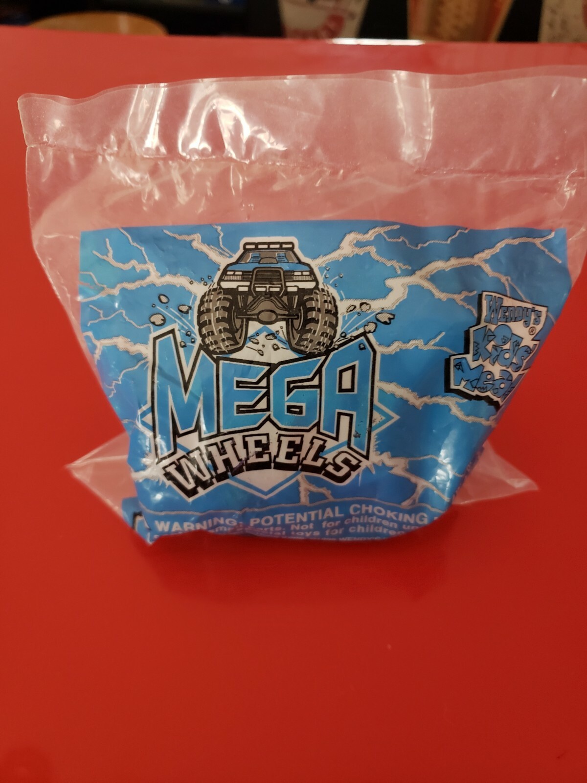 1995 Wendy\'s Mega Wheels Truck Black Purple Music Toy NIB Kids Meal Stickers