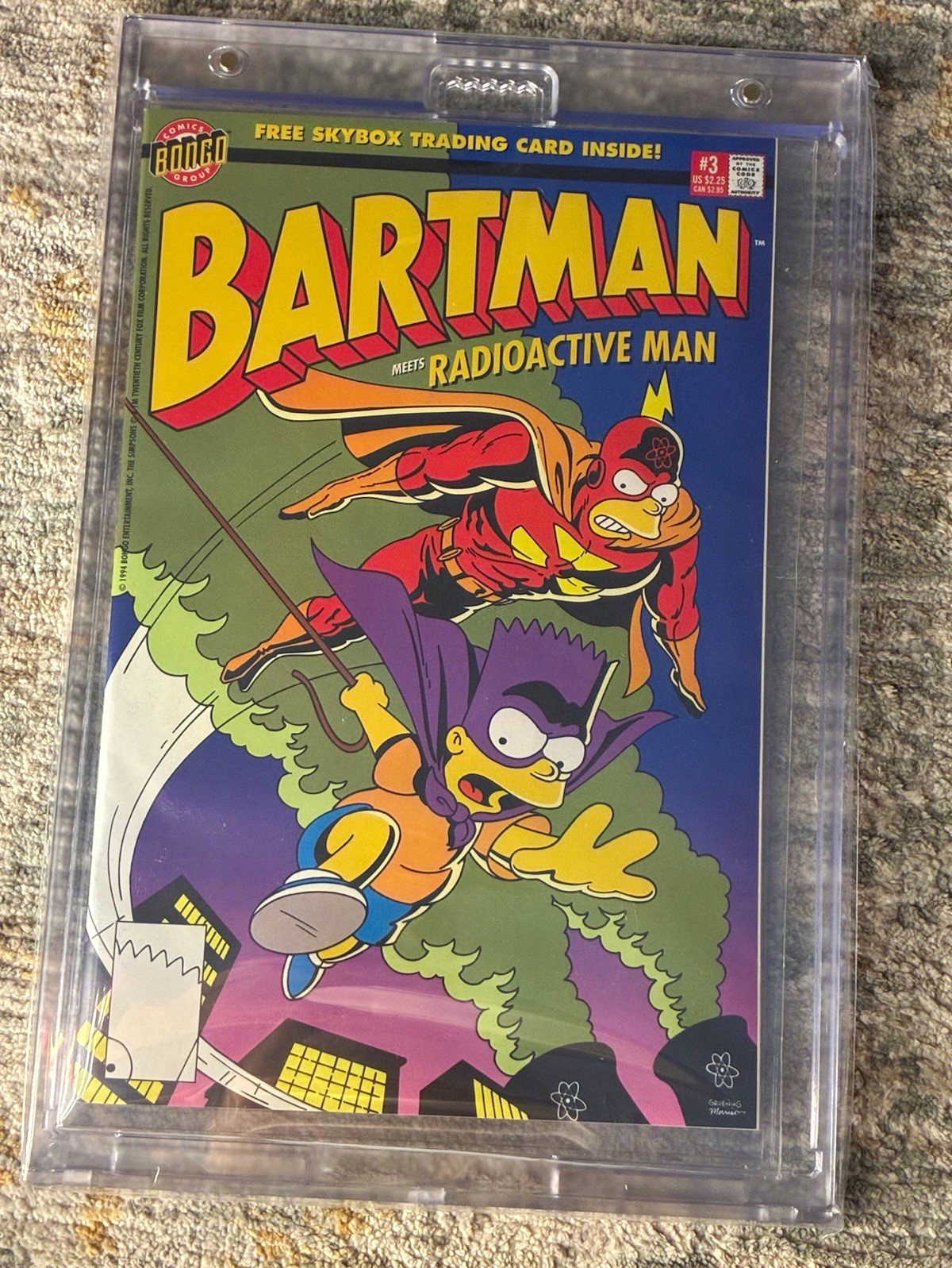 1994 Bartman #3 BARTCODE Variant – RARE GRAIL – Simpsons Comics Bongo