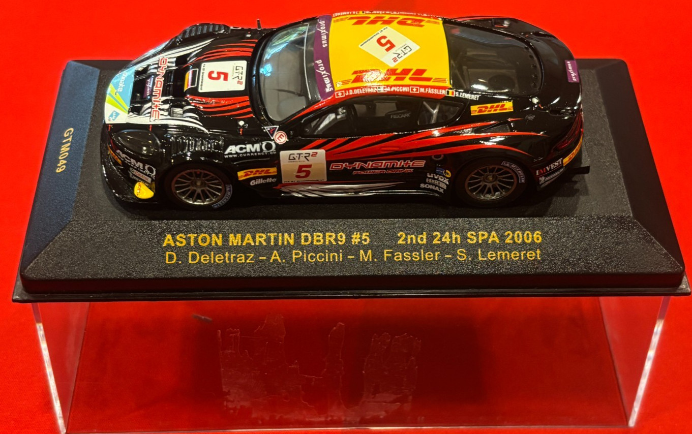 1:43 Aston Martin DBR9 #5 2nd 24h SPA 2006 IXO Incomplete See Description