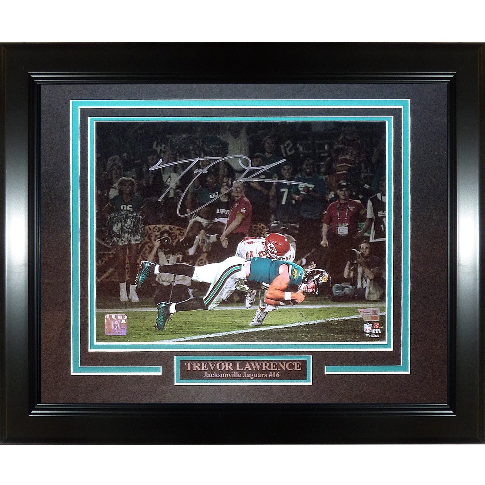 Trevor Lawrence Autographed Jacksonville Jaguars (Game-Winning TD vs KC) Deluxe