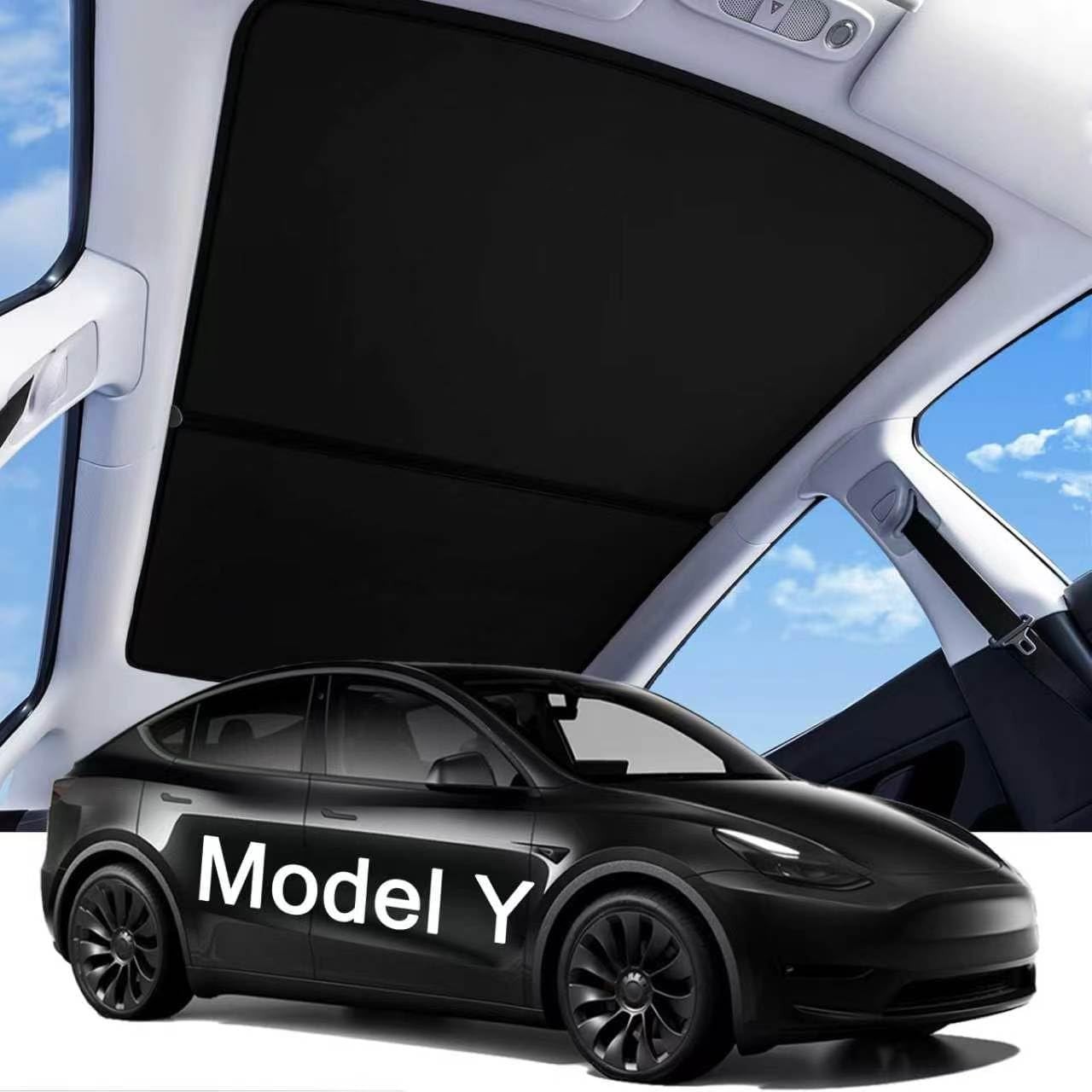 2026 Upgraded Tesla Model 3 Highland Sunshade Roof, UPF200+ Roof Sunshade with S