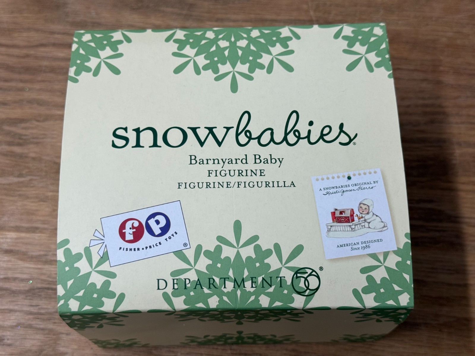 Dept 56 Snowbabies Fisher Price Barnyard Baby Figurine 4051848 RARE HTF