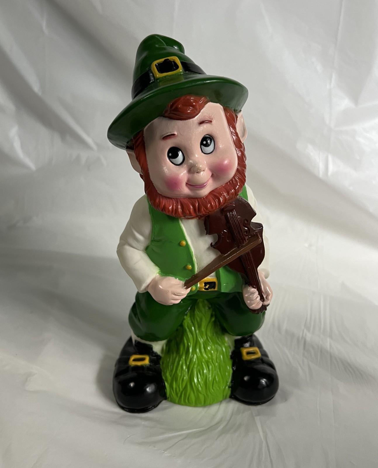 Vintage St Patricks Day Figure 1993 Artline Plastic Leprechaun Figure 9.5