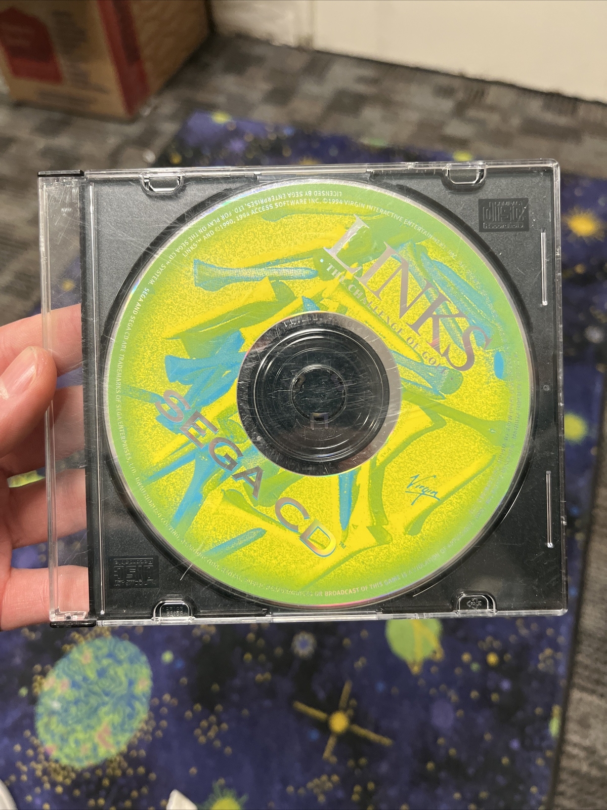 Links The Challenge Of Golf  (Sega Cd) NO TRACKING - DISC ONLY #4649
