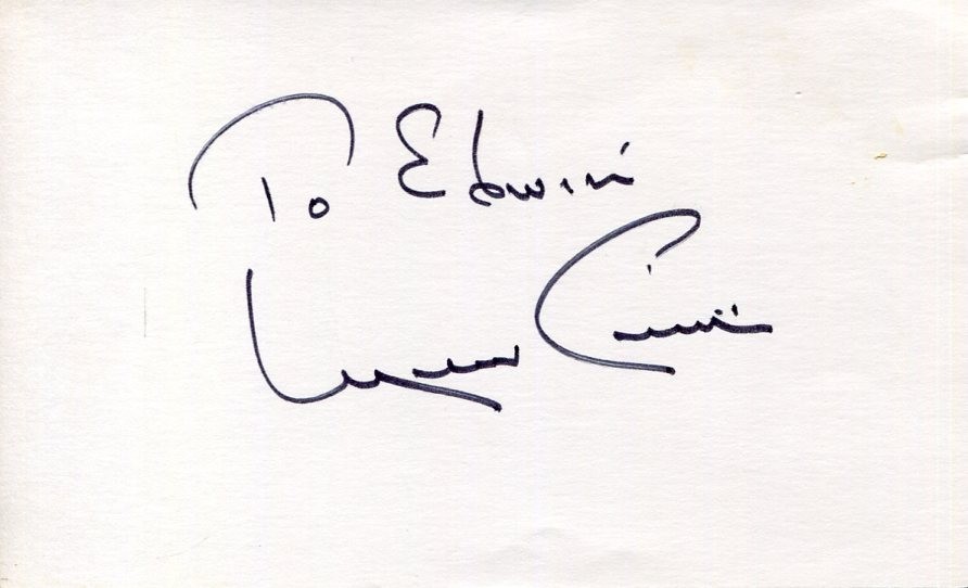 Merv Griffin Jeopardy Wheel of Fortune Crosswords Creator Signed Autograph