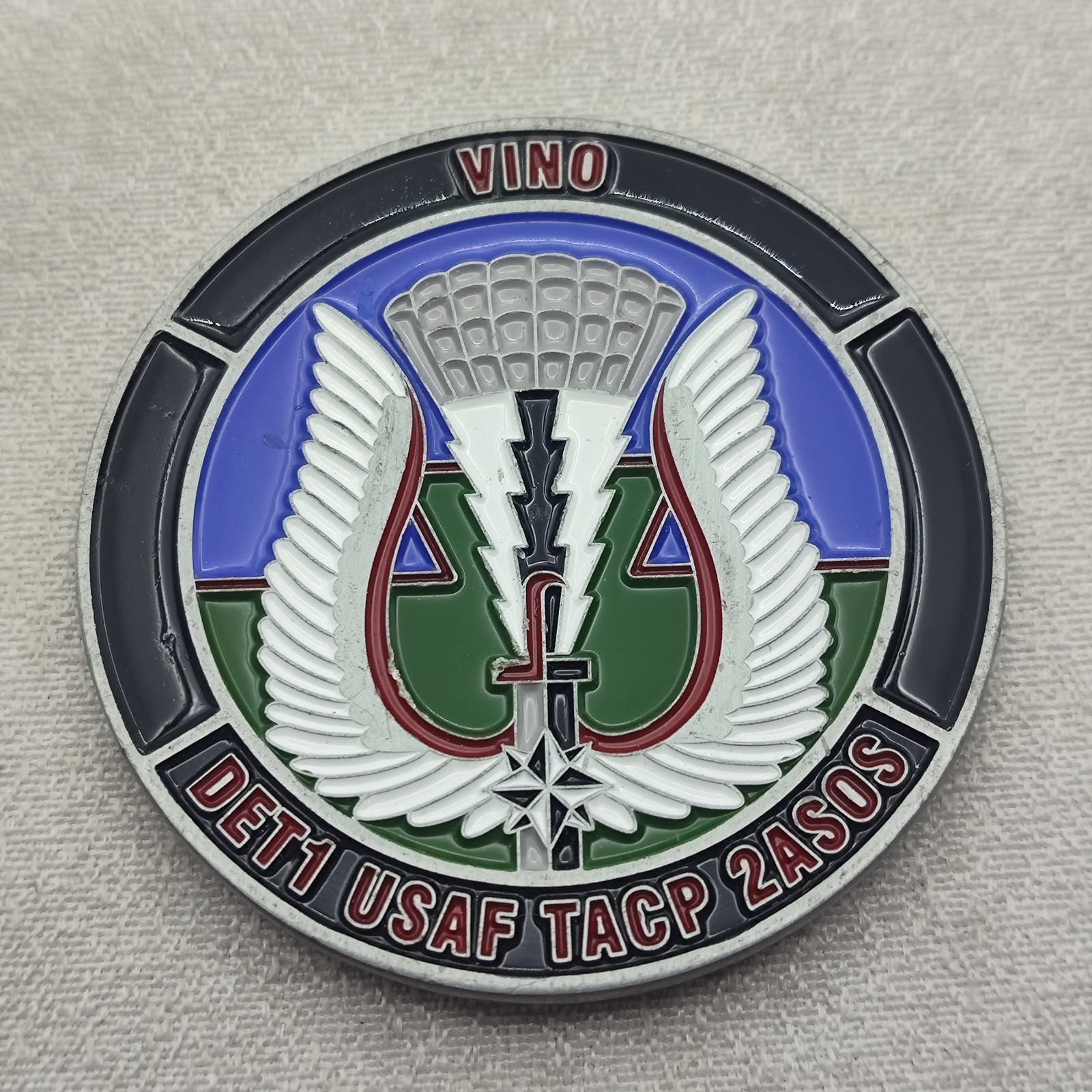 USAF TACP 2 ASOS Det 1 Vino Challenge Coin