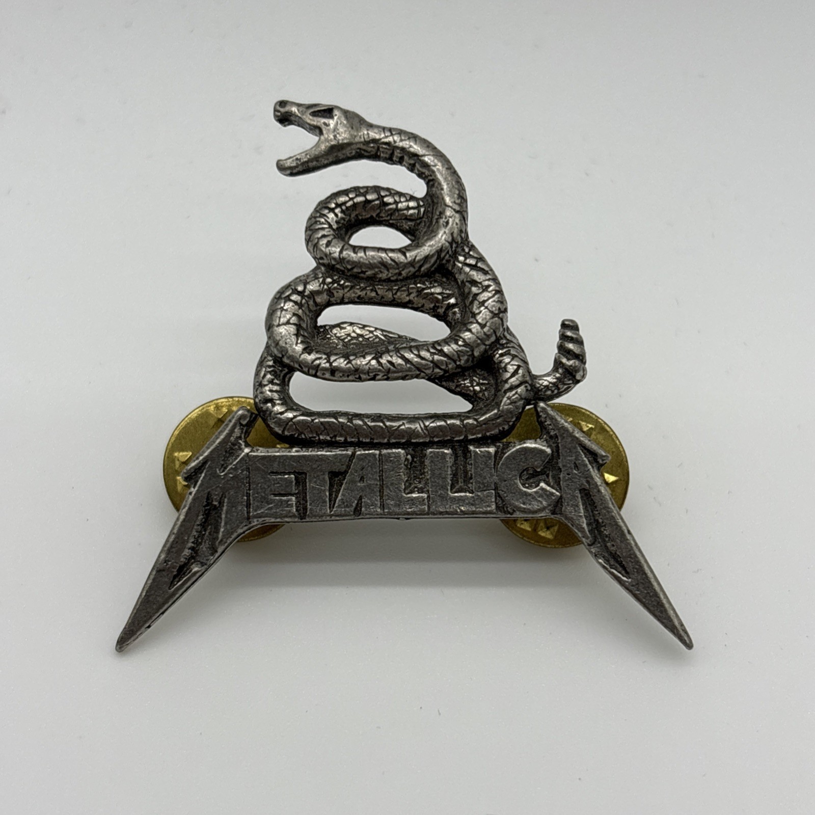 🔥Metallica Snake Pin Black Album Don’t Tread On Me Tour Pin