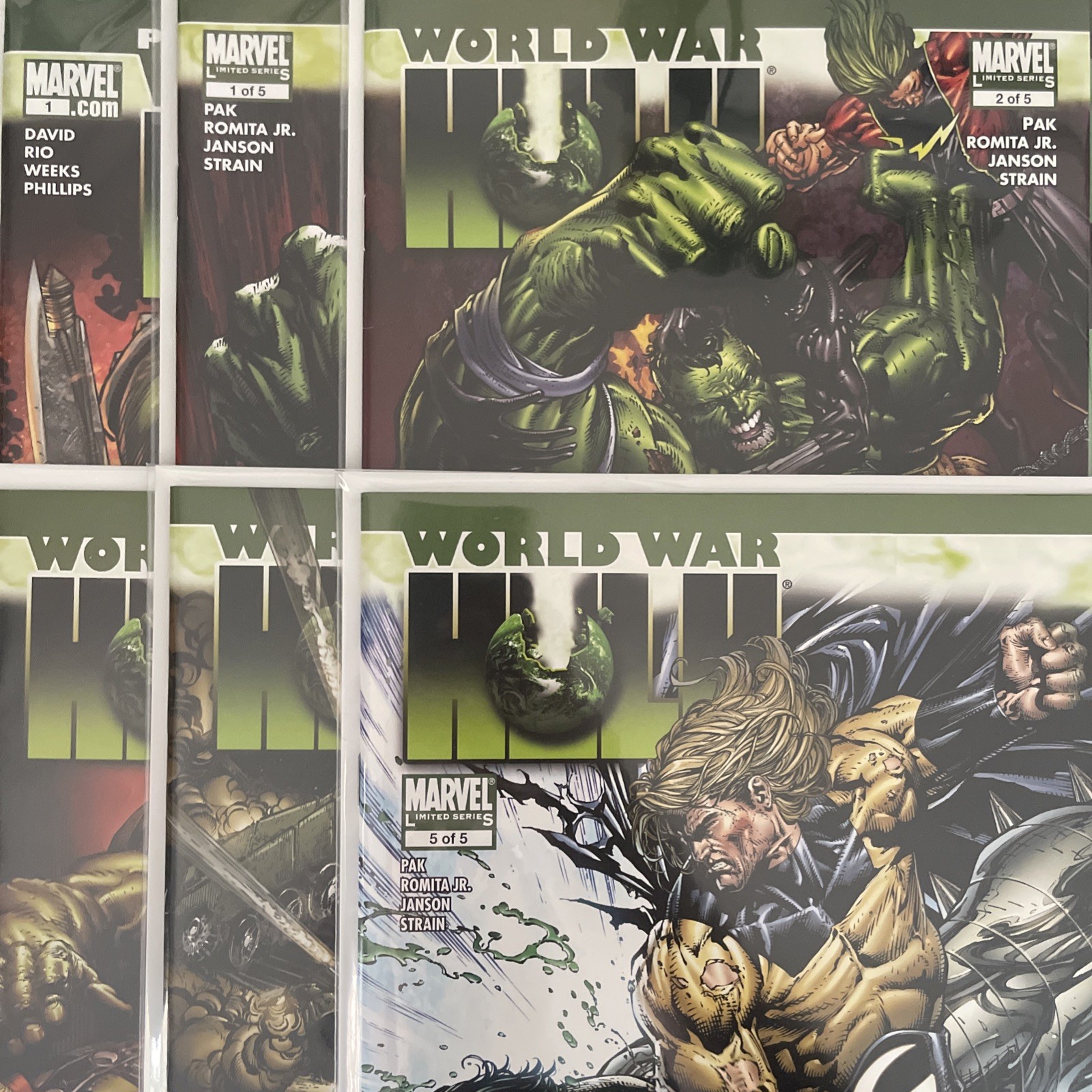 World War Hulk #1 2 3 4 & 5 + Prologue #1 (Marvel) Complete Set Lot Of 6 Comics