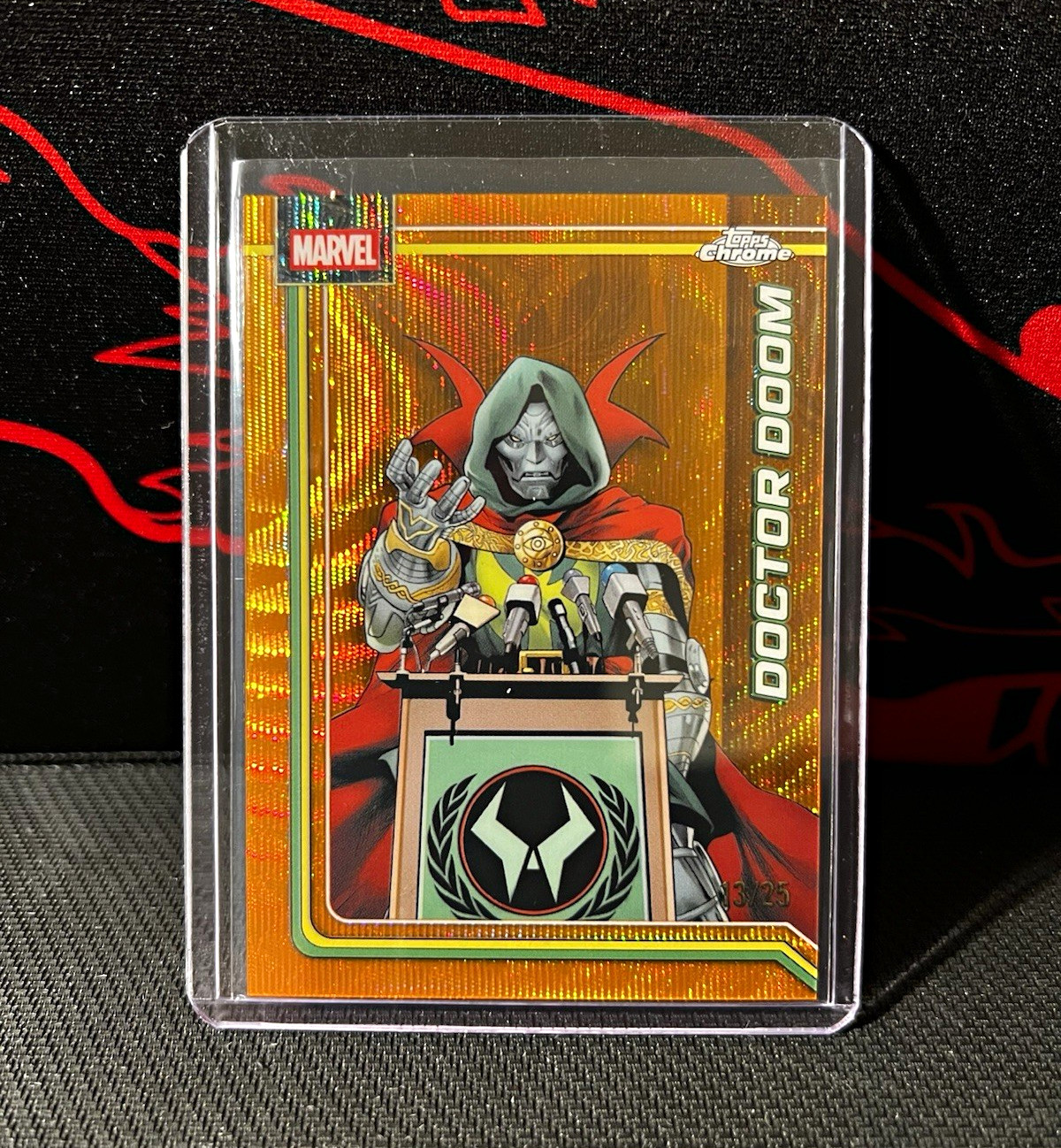 2026 Topps Chrome Marvel — Doctor Doom Orange/25