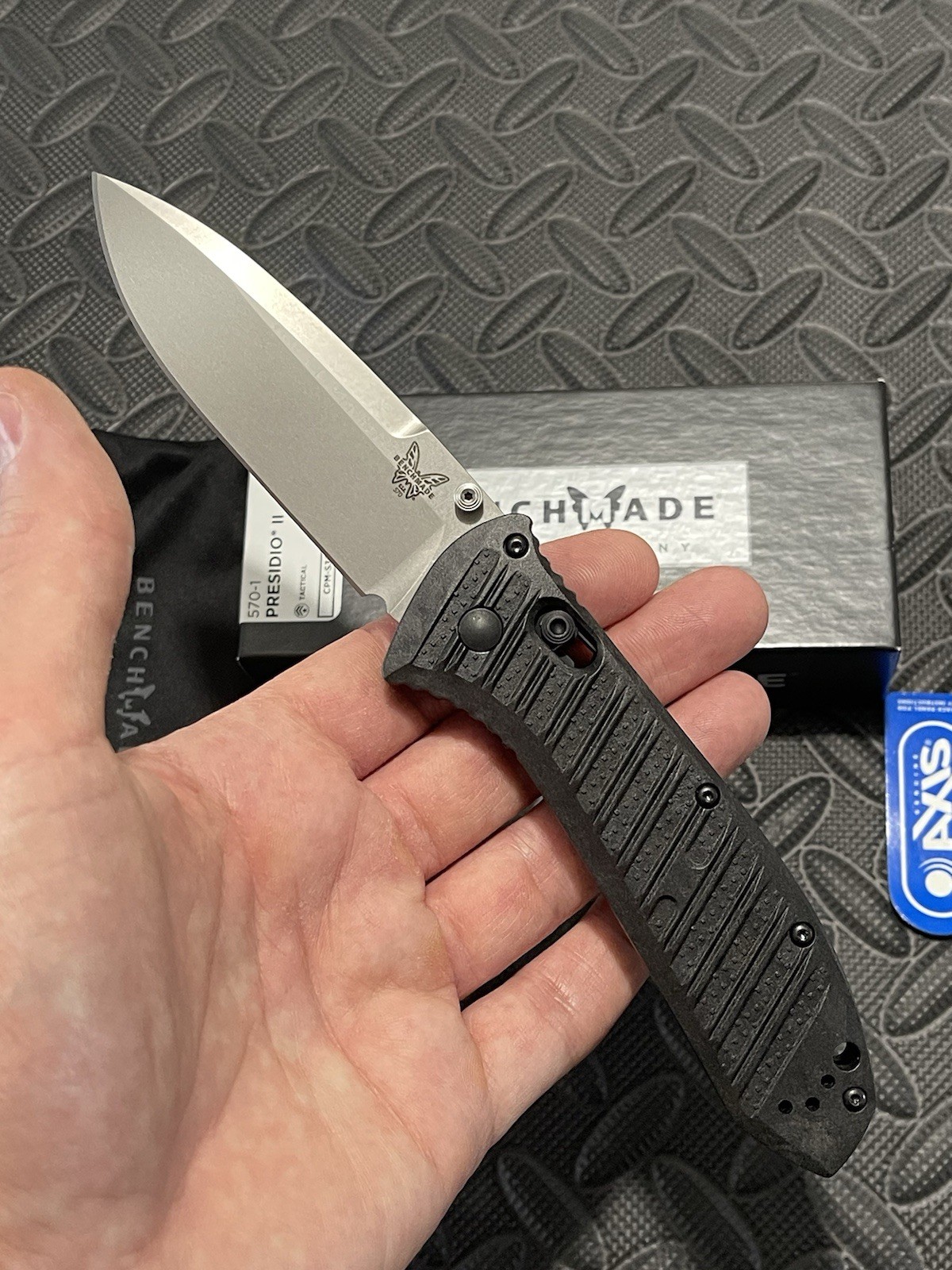 Benchmade Knives - Presidio II (570-1) - Carbon Elite Scales w/ a S30V Blade.