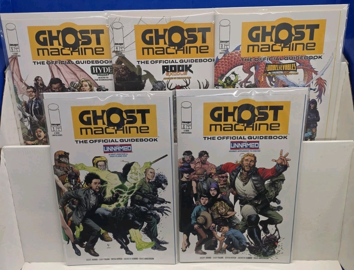 GHOST MACHINE THE OFFICIAL GUIDEBOOK #1-5 (IMAGE) COMPLETE COVER A SET/ NM-/+