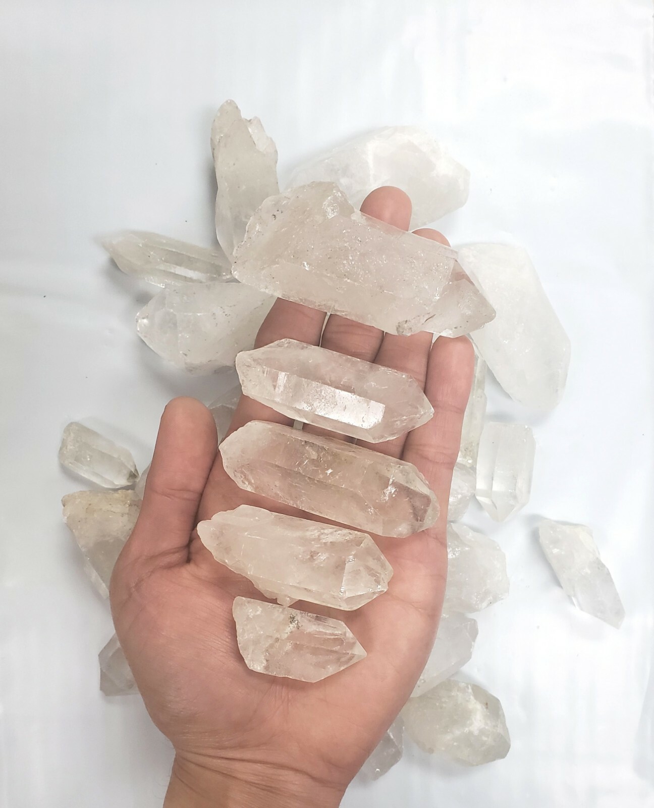 Quartz Crystal Bulk 1 LB - 2 LBS - Wholesale Quartz Crystal Points 