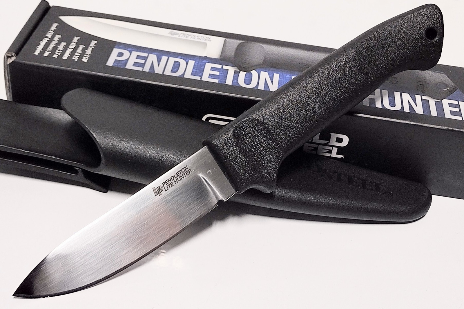 COLD STEEL Pendleton Lite Hunter Combat Survival Hunting Knife Secure-Ex Sheath