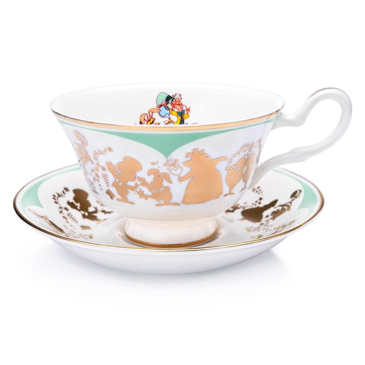 The English Ladies Co Disney Alice in Wonderland Mad Hatter Cup and Saucer